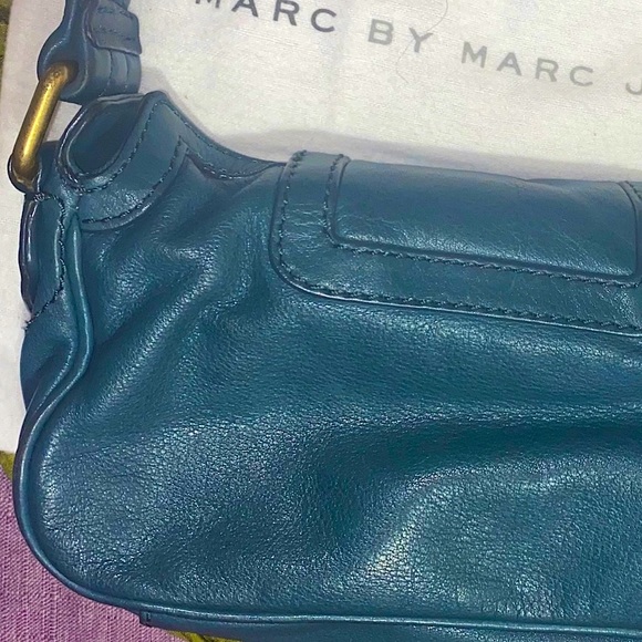 Marc Jacobs Teal Green Turn Lock Handbag - Picture 6 of 16